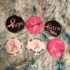 Breast Cancer Button Set